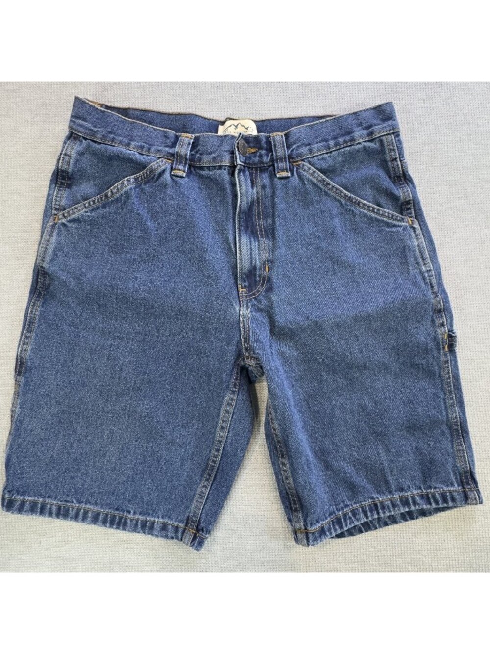 Blue Mountain Carpenter Jean Shorts Mens Size 34 Denim Work Utility Blue Cotton
